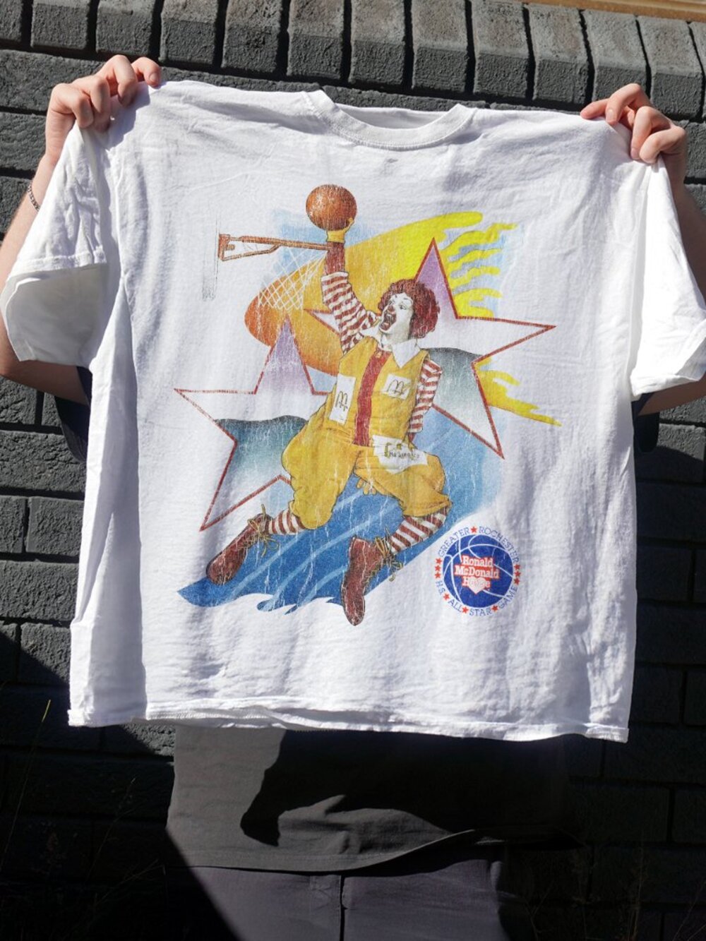 90s All Star Ronald - Rmh - Vintage White T-Shirt